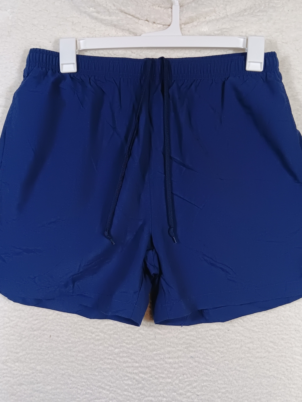 Vintage 00s Adidas Shorts Mens XL Blue Striped Nylon Soccer Rugby Y2K